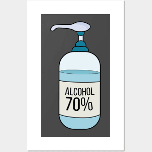 Hand Sanitizer Gel with 70% Alcohol Posters and Art